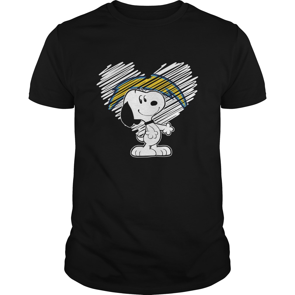 Los Angeles Chargers "snoopy In My Heart" T-Shirt